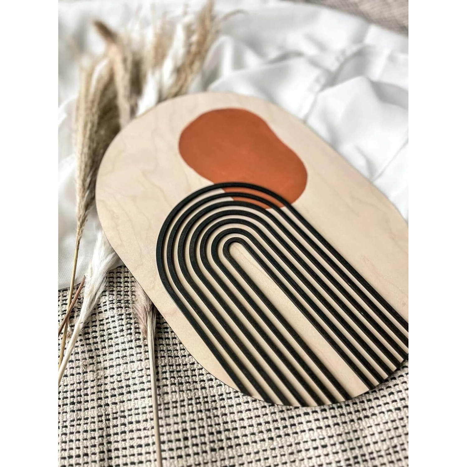 Aps Art Plus Store 3D Wooden Abstract Design Wall Decorative Item, Designer Wall Decor For Home, Living Room, Hall, Kitchen, Office (Size 11 X 8 Inch)