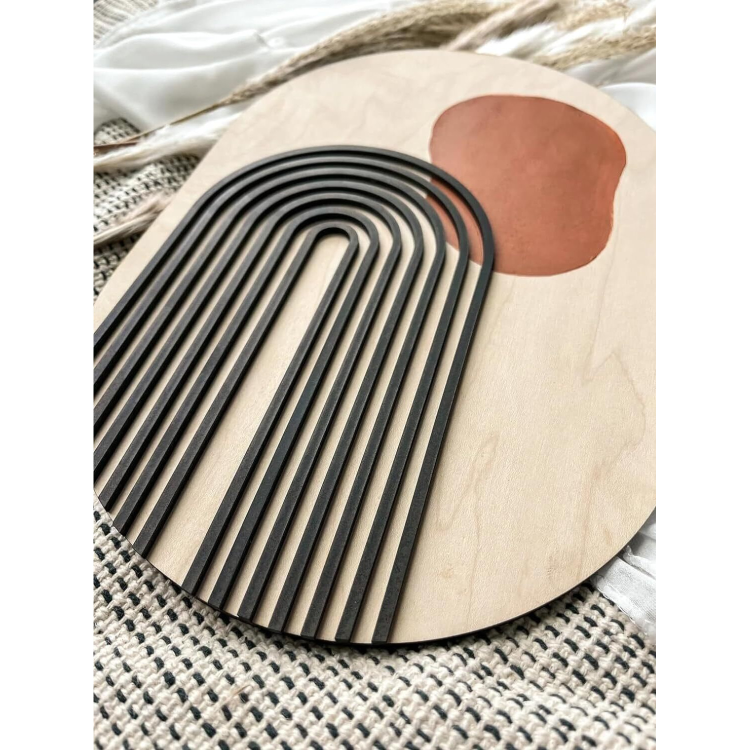 Aps Art Plus Store 3D Wooden Abstract Design Wall Decorative Item, Designer Wall Decor For Home, Living Room, Hall, Kitchen, Office (Size 11 X 8 Inch)