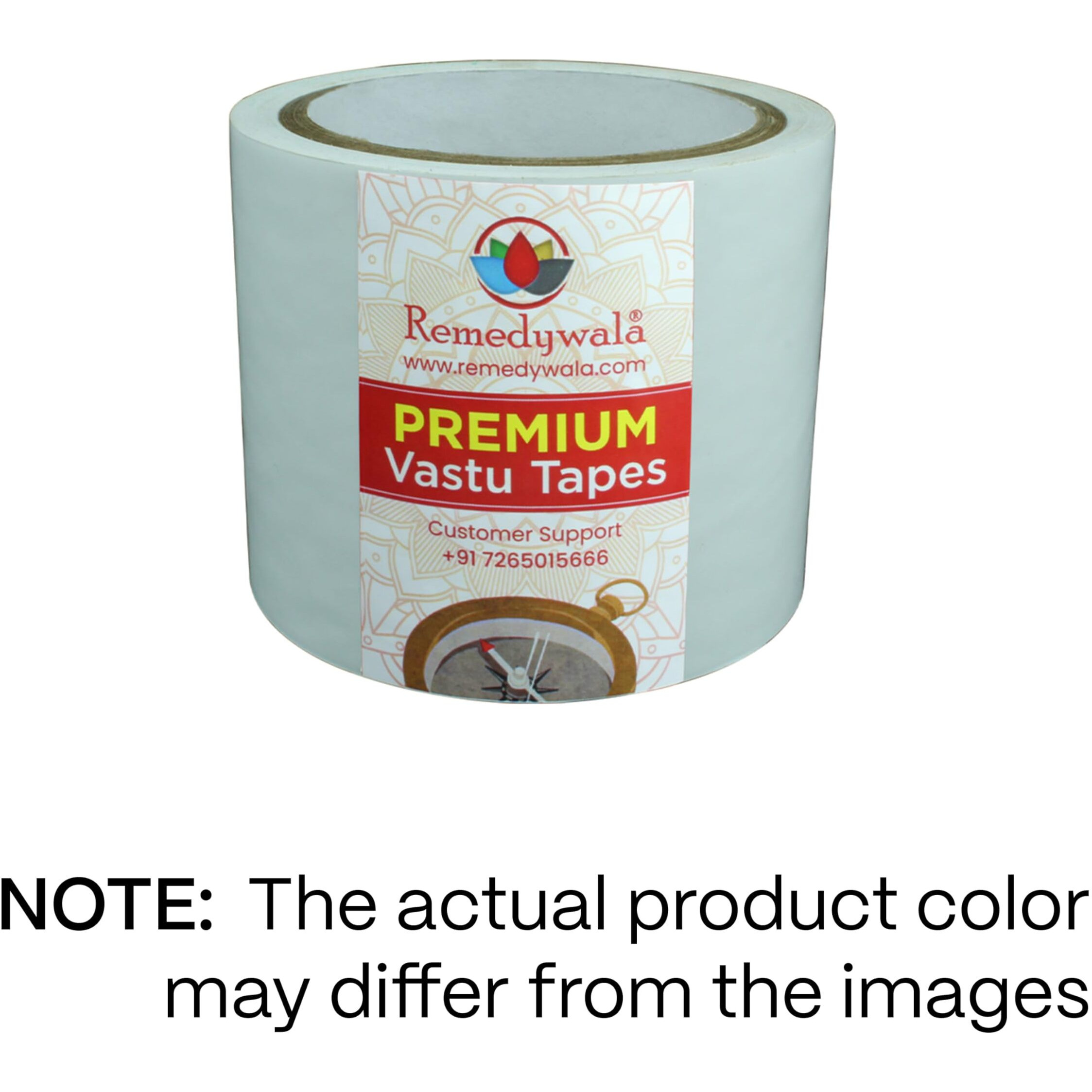 Remedywala Vastu White Color Tape (3 To 4 Inch) (20 Meter)