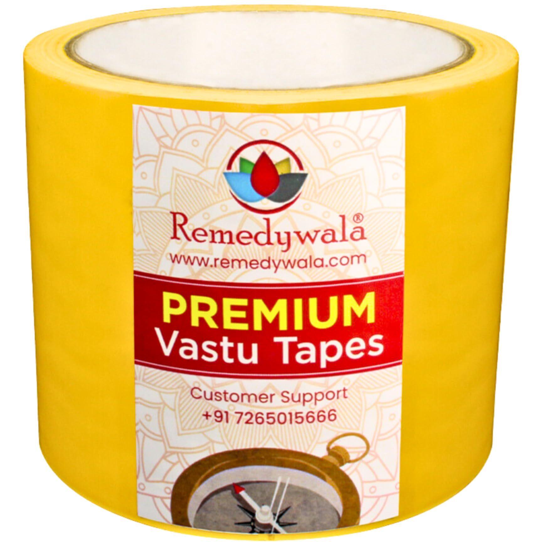 Remedywala Vastu Yellow Color Tape (3 To 4 Inch) (20 Meter)