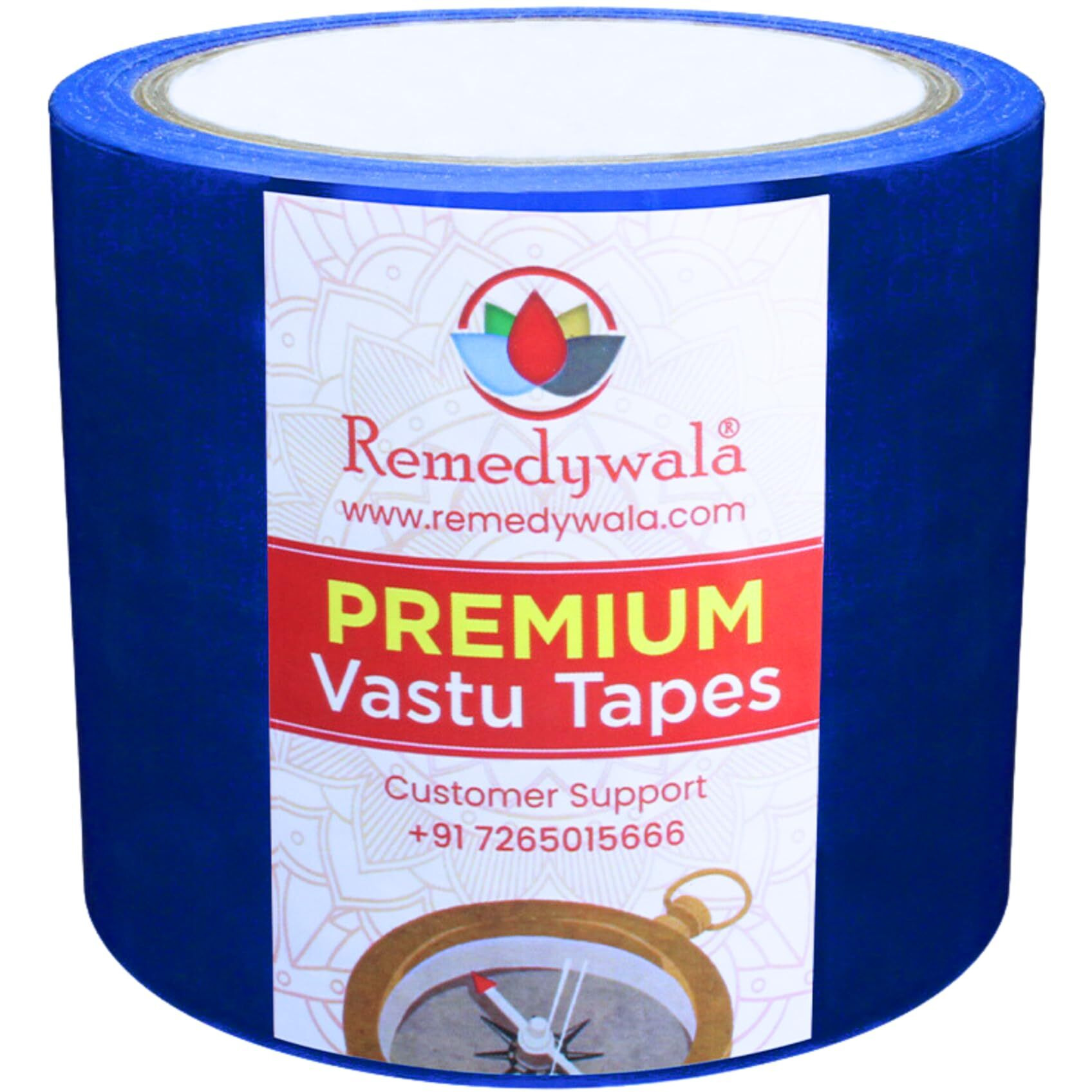 Remedywala Vastu Blue Color Tape (3 To 4 Inch) (20 Meter)