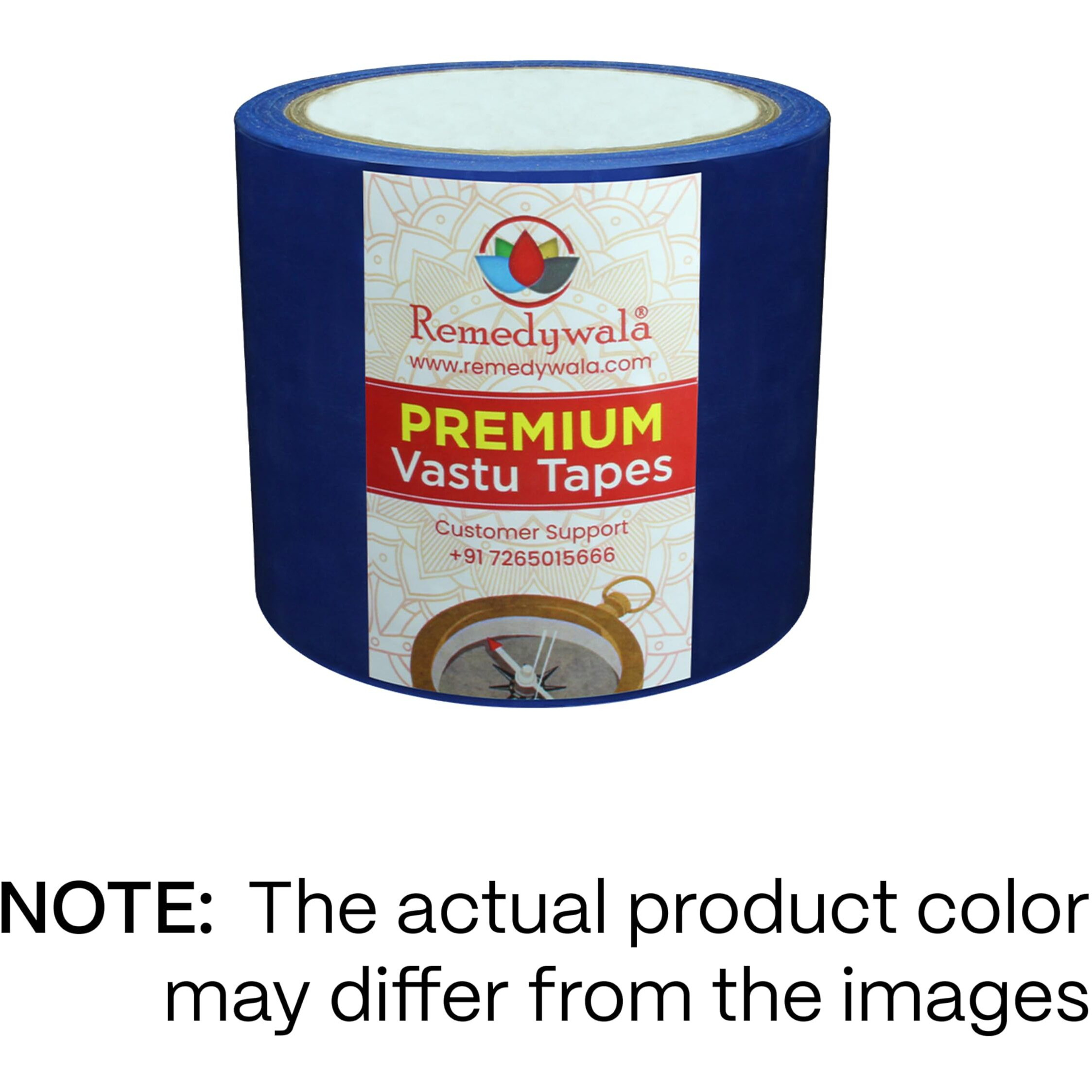 Remedywala Vastu Blue Color Tape (3 To 4 Inch) (20 Meter)