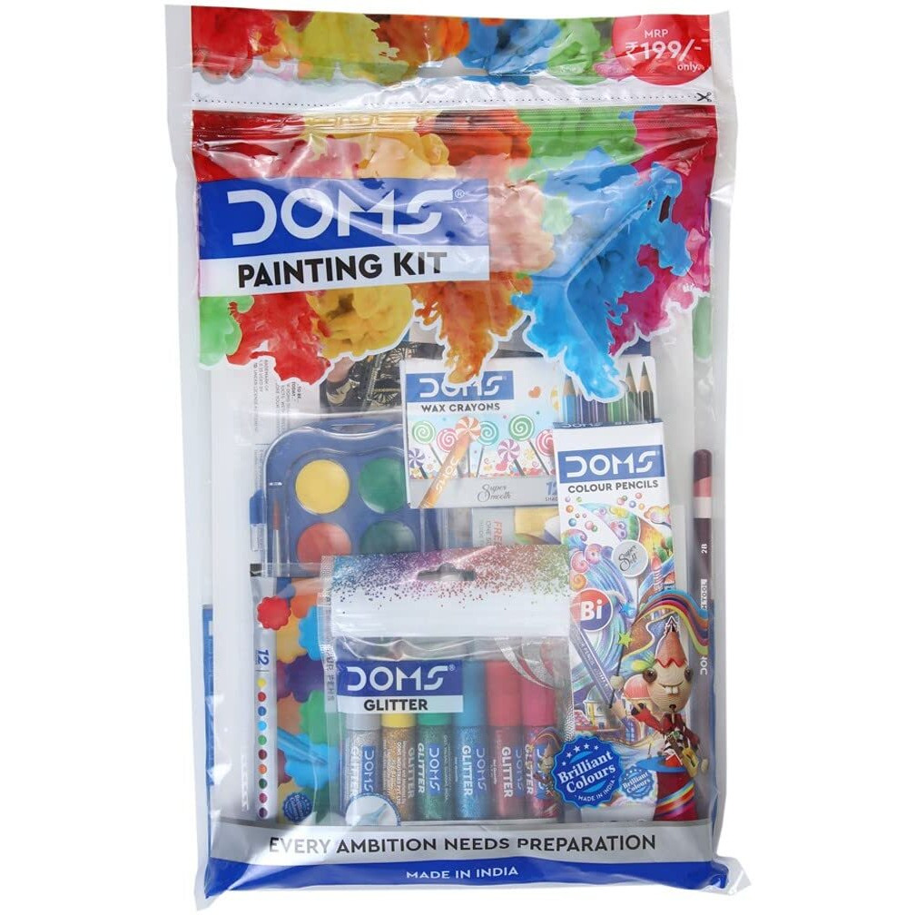 Doms Painting Set For Kids Learning (Multicolor) - Pack Of 8