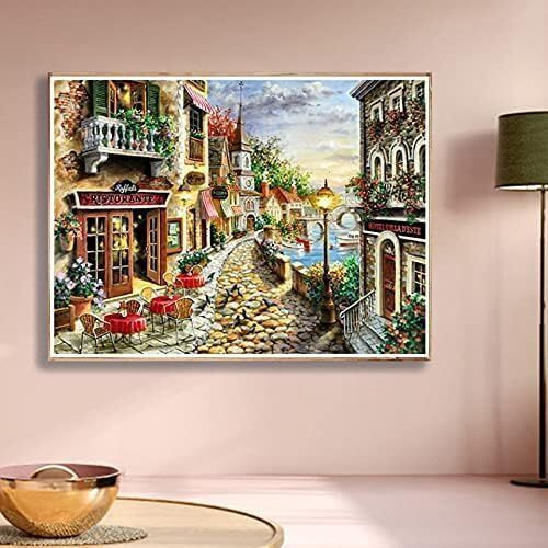 Leafloom Diy 5D Diamond Painting Kits For Adults Diamond Art Painting Full Drill Beginners Craft Kits For Home Wall Decor Gifts (Landscape)
