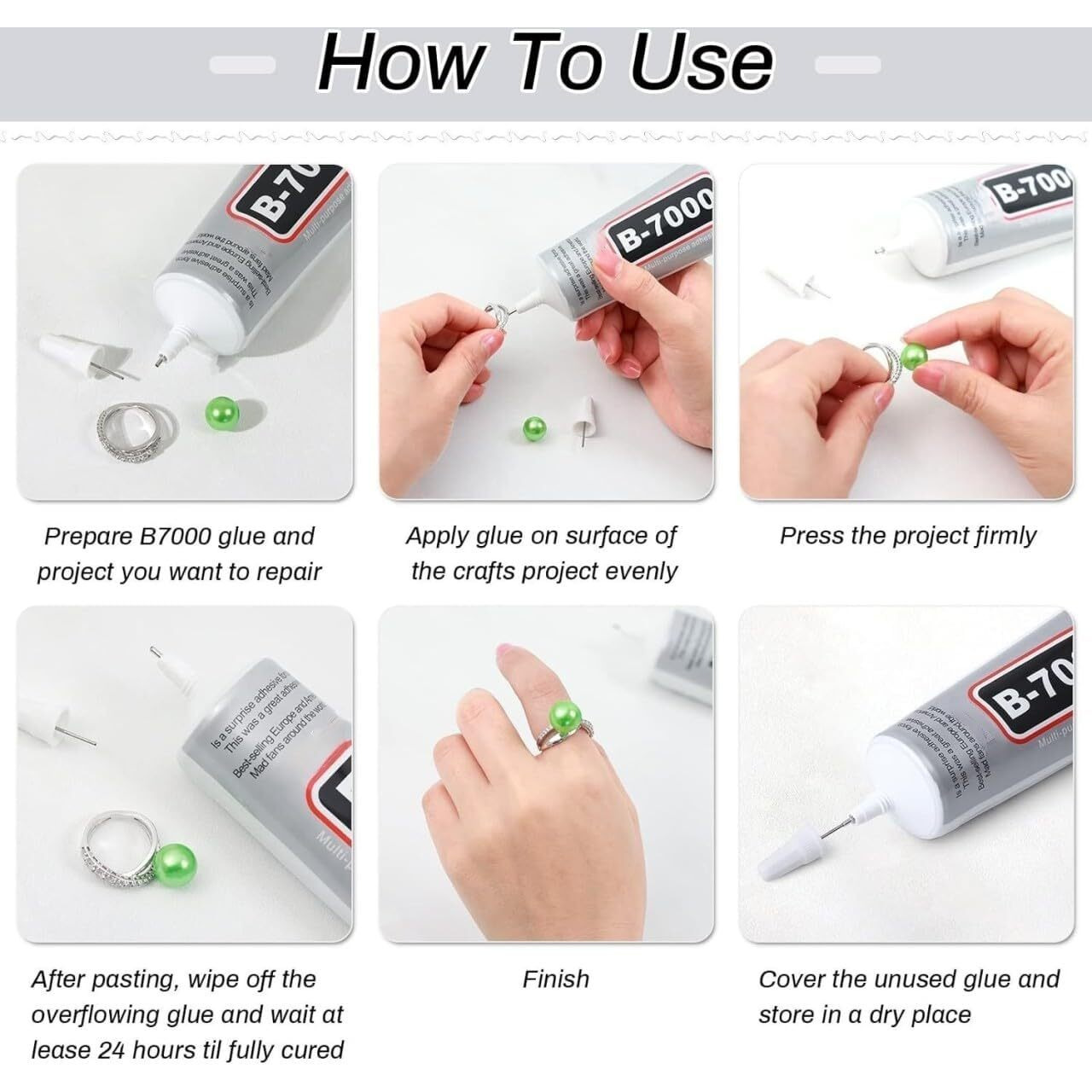 Skyzone Export B 7000 50Ml Glue For Mobile Phones Screen Repairing | Clear Adhesive Multipurpose Fabric Glue Artificial Crystal Crafts Art, Jewelry, Beads, Clothes, Shoes, Metal, Stone, Glass Repair