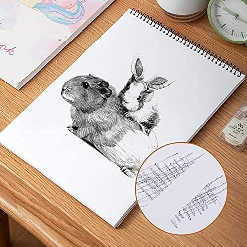 Variety Canvas 50 Sheet A4 Sketchbook Set | Top Spiral-Bound Sketchpad For Artists | Sketching And Drawing Acid Free Paper, For Doodling | Artist Oxfort Sketch Book (A)