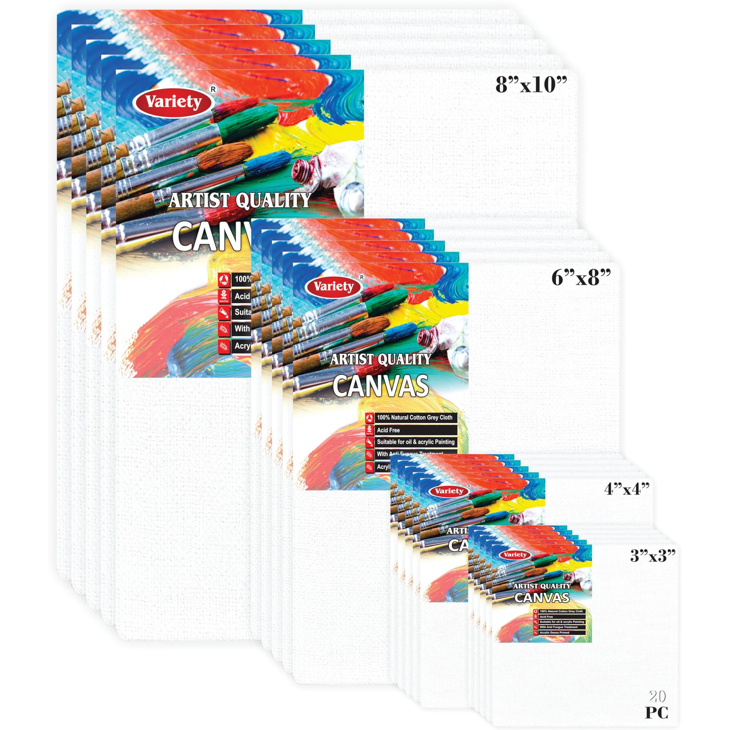 Variety Canvas 8X10 [5] 6X8 [5] 4X4 [5] 3X3 [5] Artist Canvas