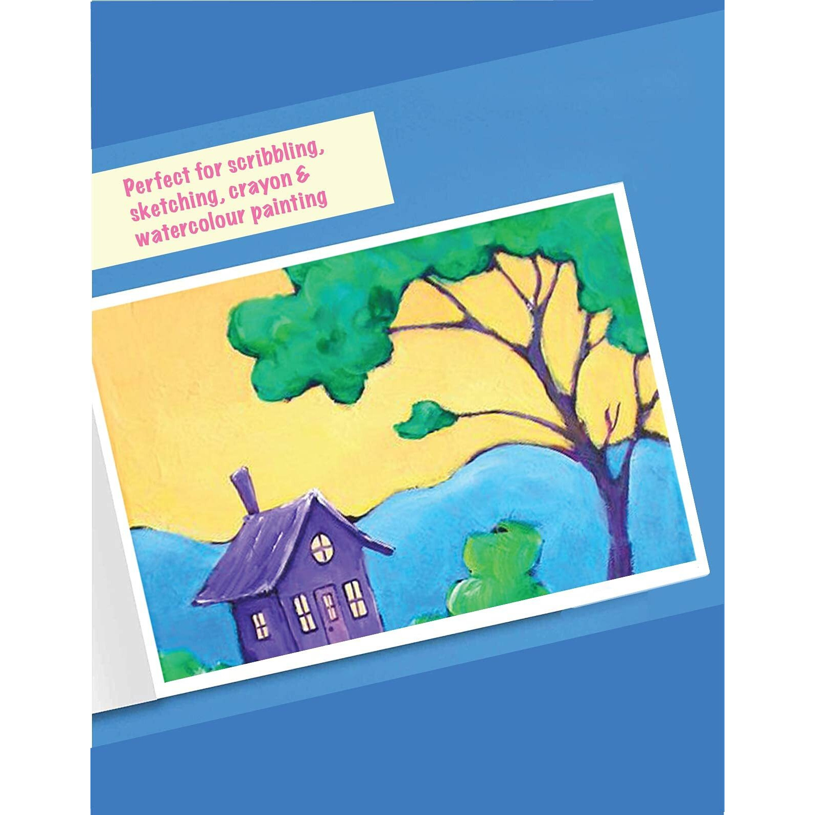 Target Publications Drawing Books Combo Of A4, Standard & Jumbo Approx Size | Plain Sketch Book For Artists, Kids And Students | 34 White Blank Unruled Page | Sketching, Colouring, Painting | Set Of 3
