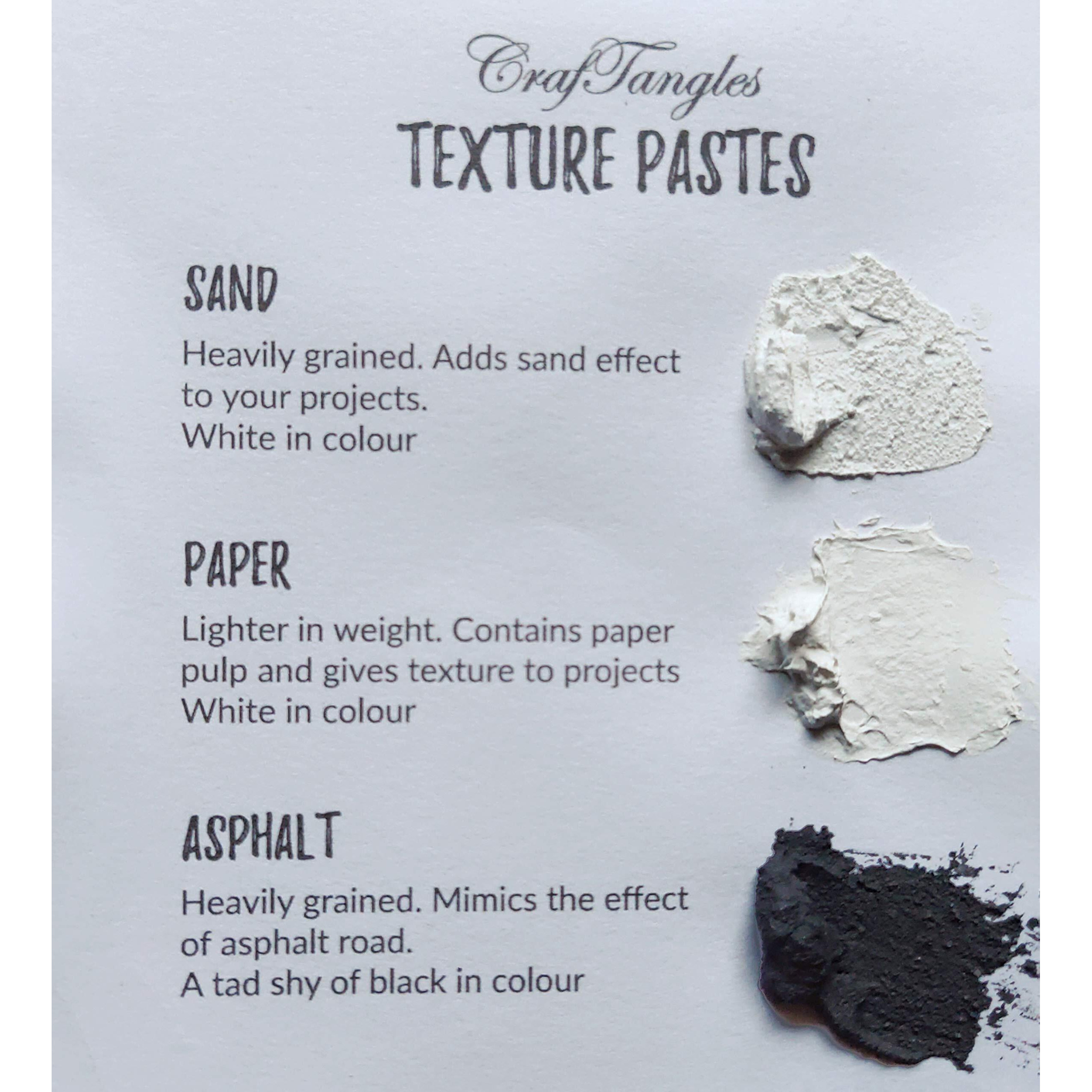 Craftangles Mixed Media Essentials - Texture Paste - Asphalt (120 Ml)