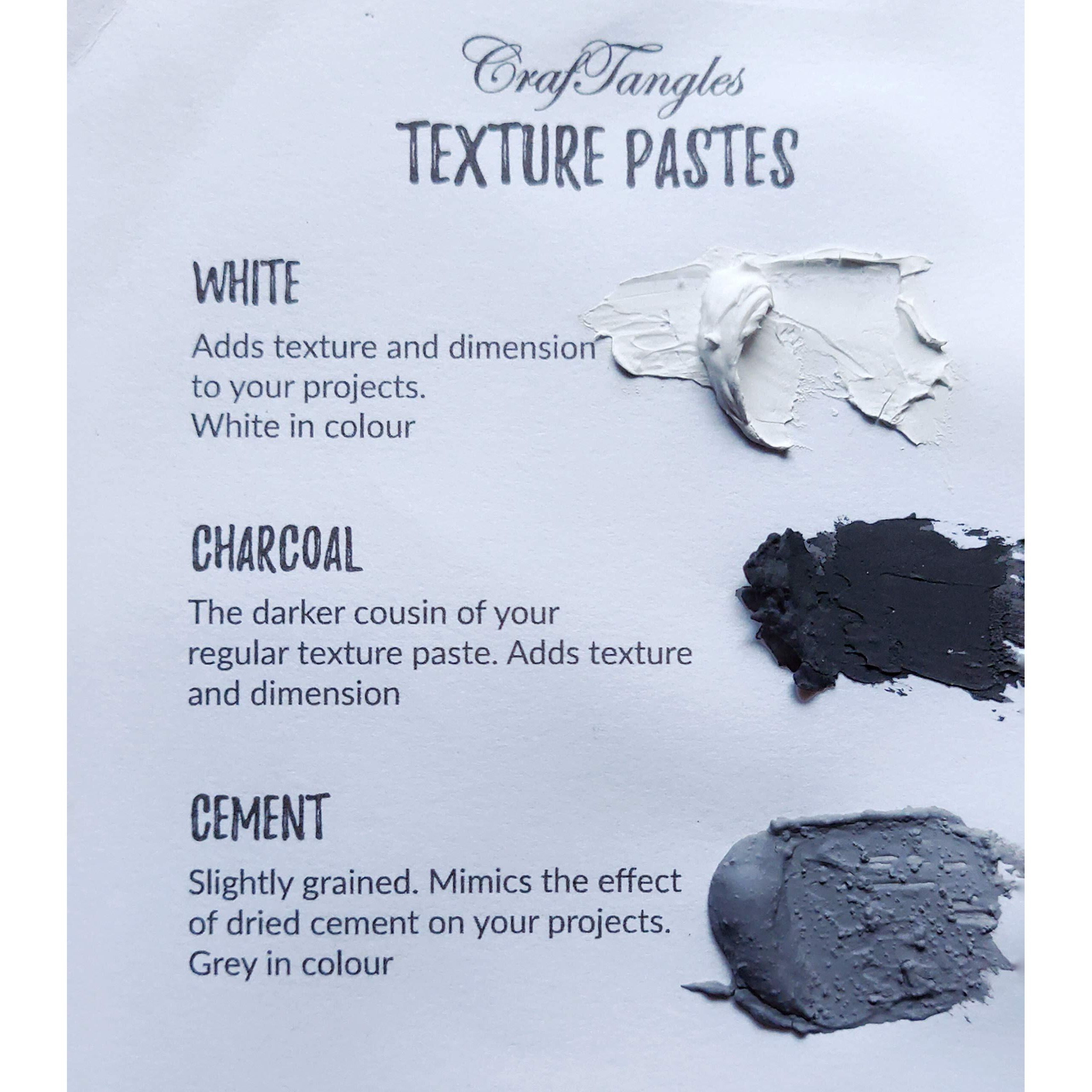 Craftangles Mixed Media Essentials - Texture Paste - Asphalt (120 Ml)