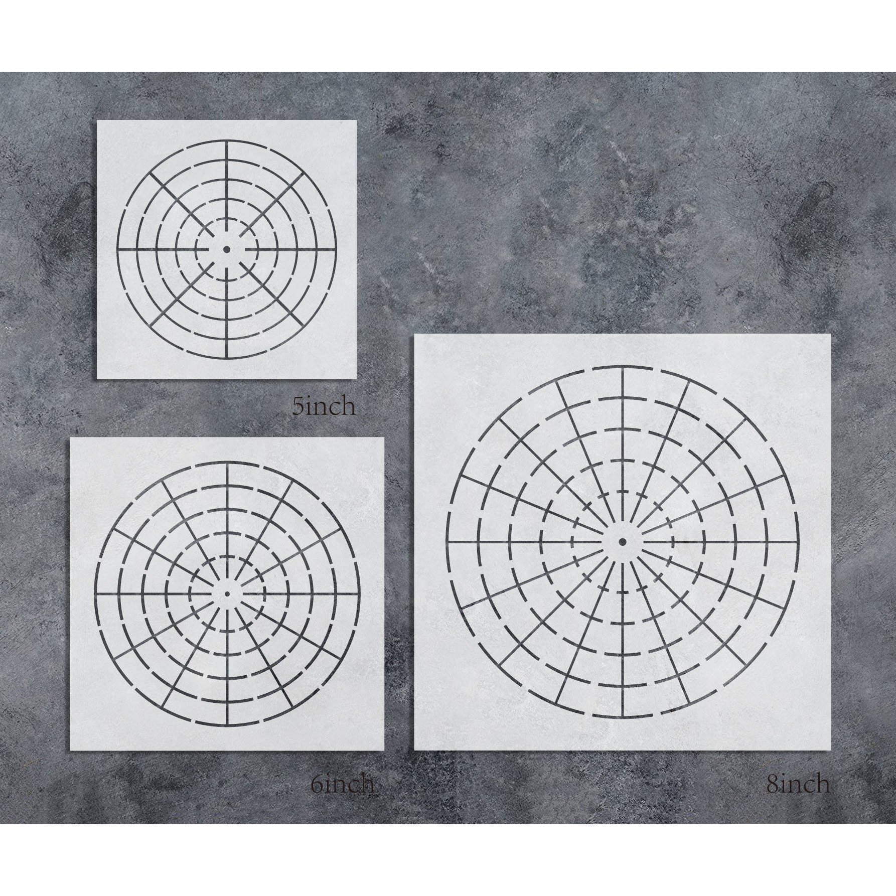 G Gss Designs Pack Of 3 Mandala Stencils Template Set-Mandala Dotting Tool-Art Painting Guide For Furniture Cards Canvas Stone Wood (Sl-016)