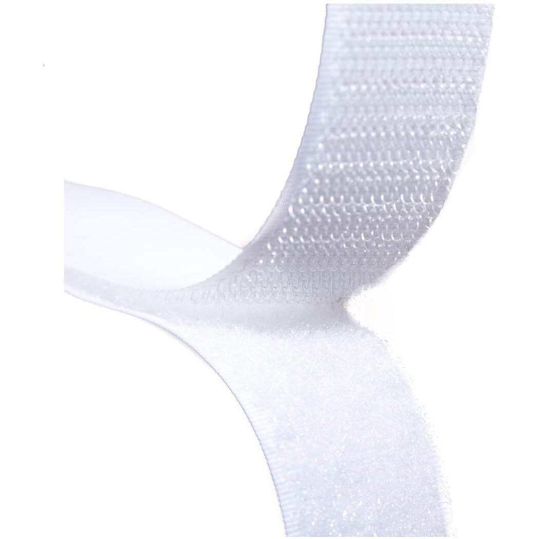 Aanij Hoop And Loop Tape Fastener (5 Meter, 20 Mm, White)