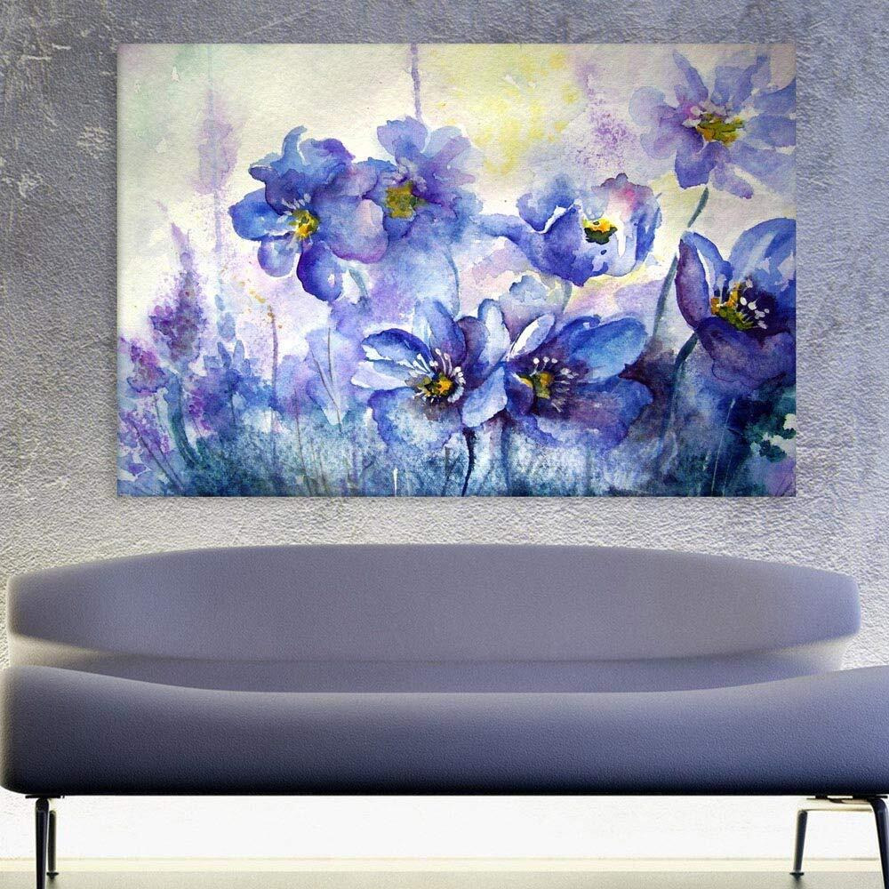 Inephos Cotton And Wood Beautiful Flowers Framed Painting, Off-White, Floral, 85 X 55 Cm