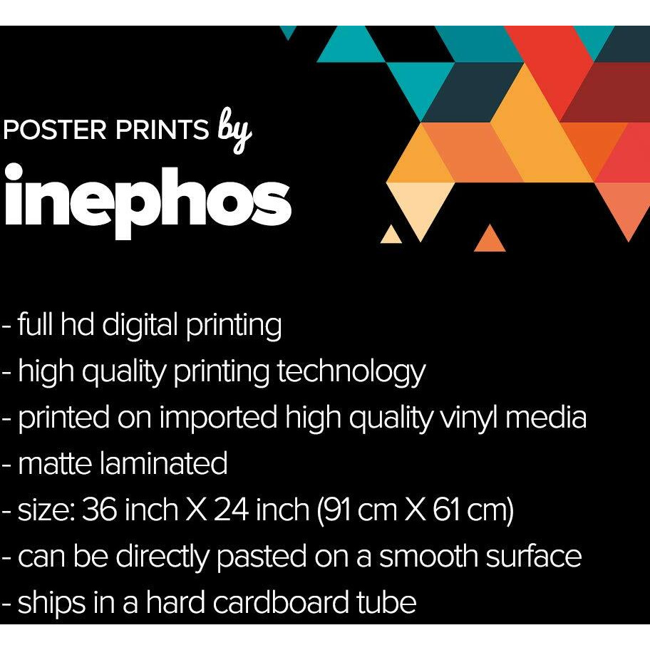 Inephos Gym Fitness Quotes Poster Art | Gym Motivation Posters (Size 24 Inch X 36 Inch, Large, Laminated Vinyl Print)