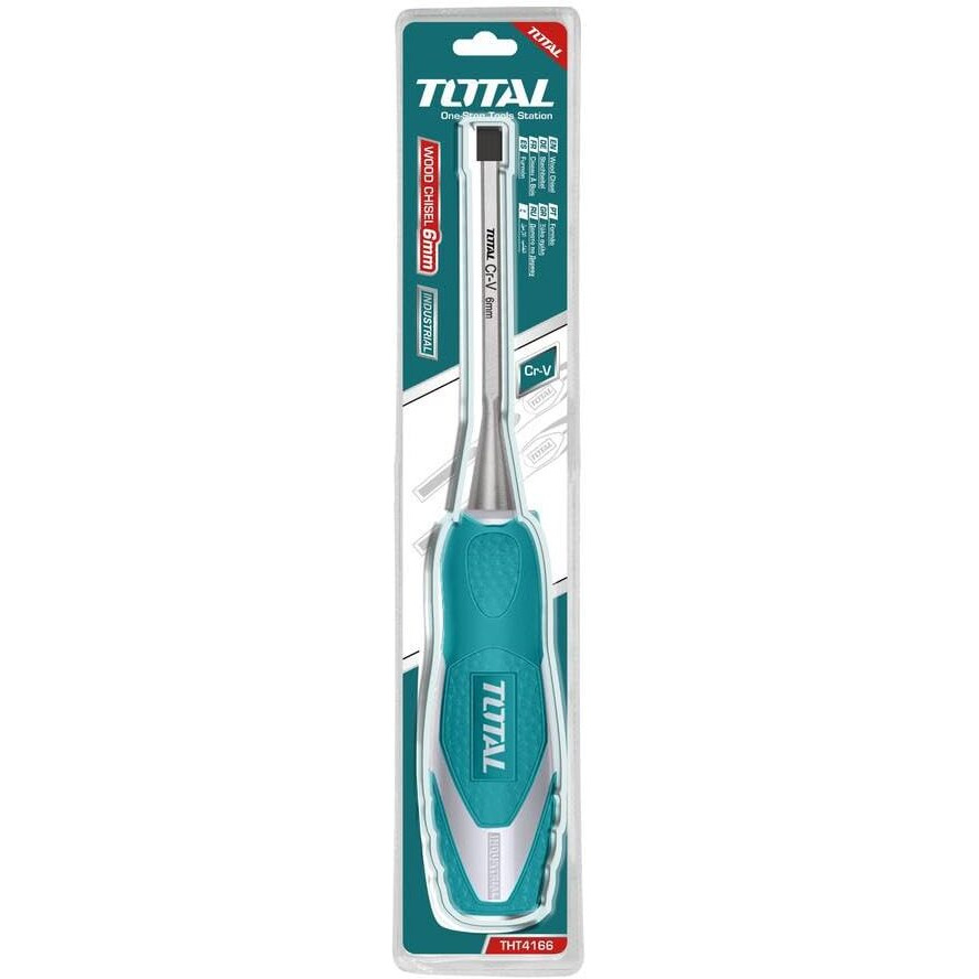 Mr Light Total Wood Chisel Cr-V Chrome Vanadium (W 16 X L 140 Mm, Silver)
