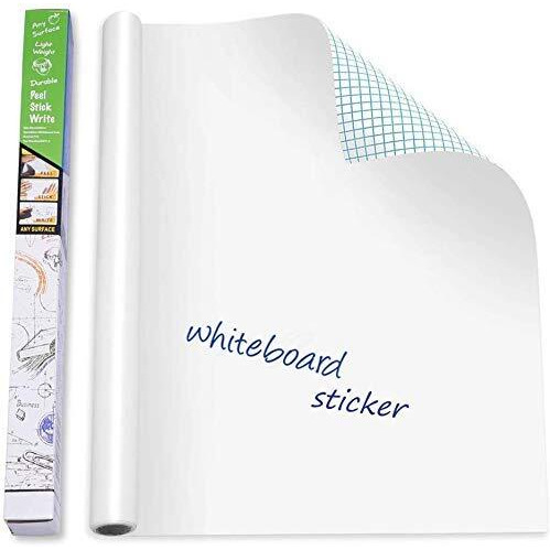 Sharp Choice White Board Wall Sticker Removable For Home Kitchen, Office, School, College Wall Self Adhesive Removable Peel And Stick White Board Wallpaper (45 X 200 Cm/White)