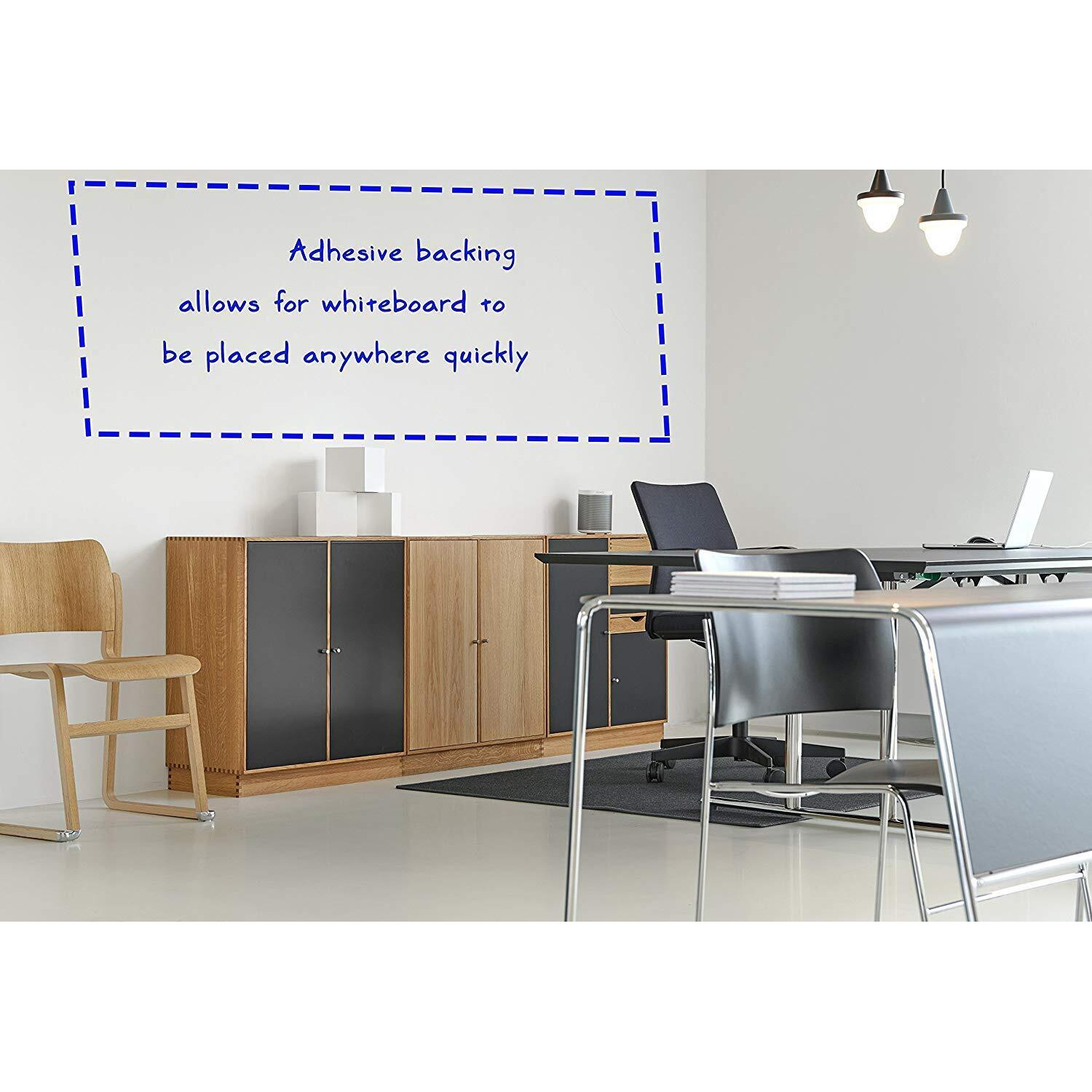 Sharp Choice White Board Wall Sticker Removable For Home Kitchen, Office, School, College Wall Self Adhesive Removable Peel And Stick White Board Wallpaper (45 X 200 Cm/White)