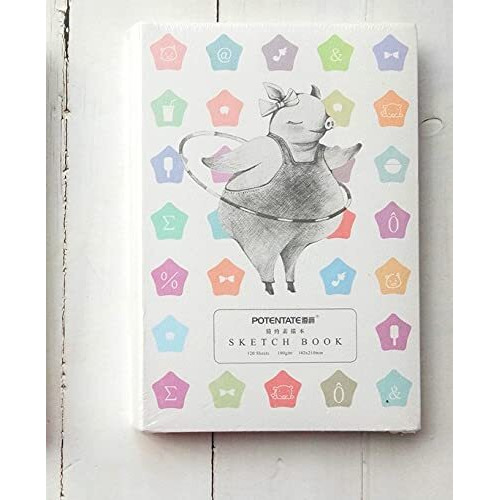 Artrack Exposed Bound Sketchbook A4, 100 Gsm, 120 Sheets - Unique Design - Ideal For Sketch, Drawing, Notes, Office Work