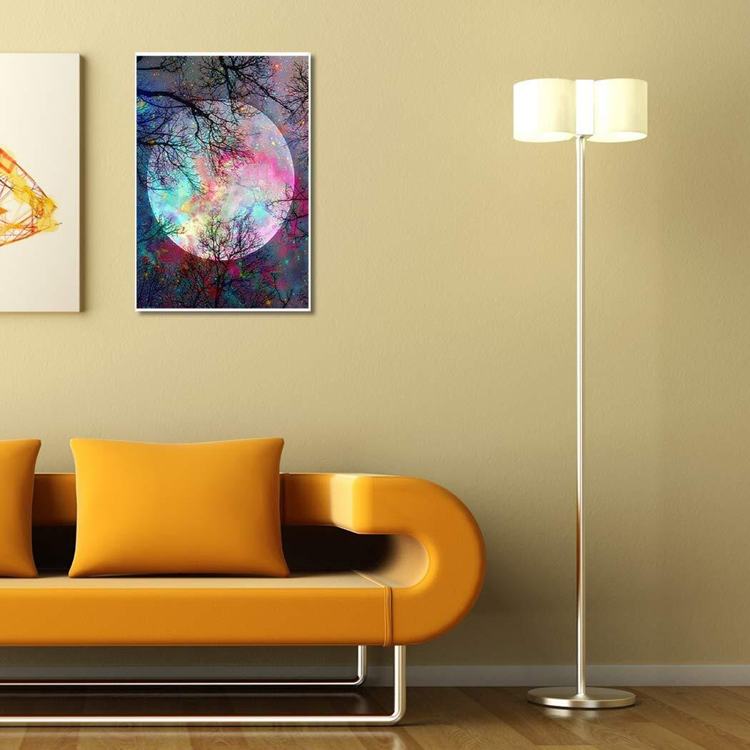 Mwoot Diy 5D Full Drill Diamond Embroidery Painting By Number Kit,Beautiful Bright Moon Diamond Rhinestone Pasted Painting Cross Stitch Crafts For Home Wall Decor (30X40Cm)