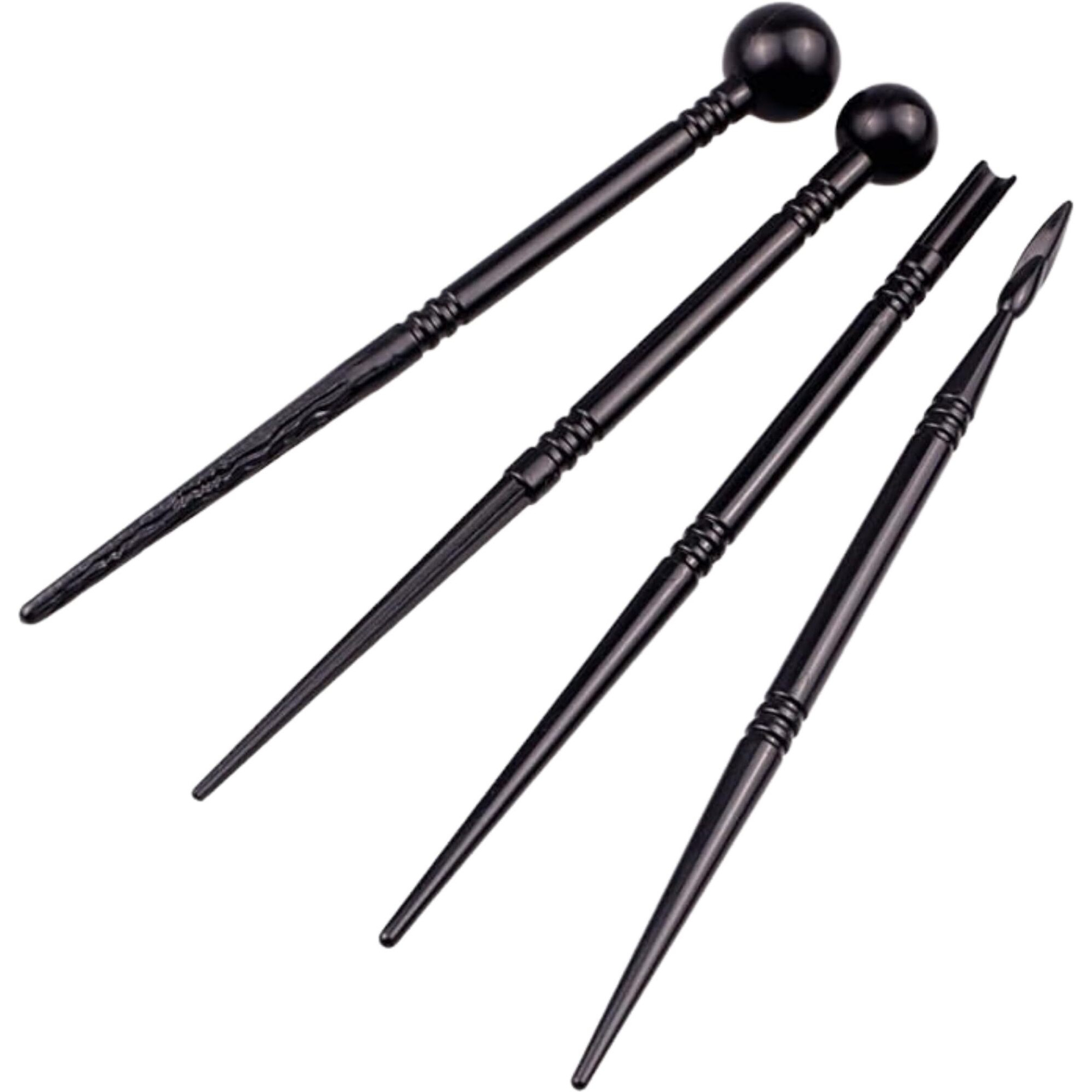 Oytra Clay Modelling Tools Set Of 4 For Carving Sculpting Cutting Embossing Art And Craft Clay Pottery Moulding Plastic Pen Indentation Tool For Beginners Adults Professionals
