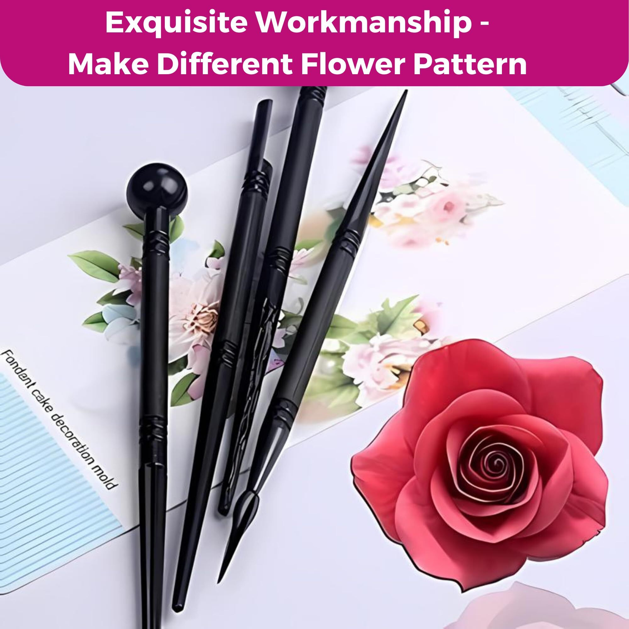 Oytra Clay Modelling Tools Set Of 4 For Carving Sculpting Cutting Embossing Art And Craft Clay Pottery Moulding Plastic Pen Indentation Tool For Beginners Adults Professionals