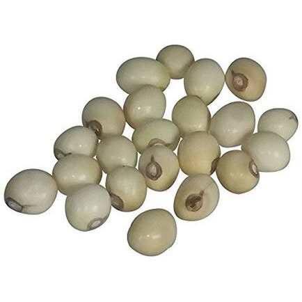 Krisah 51 Pcs White/Safed Chirmi/Gunja Seeds For Mahalaxmi Puja (51, White)