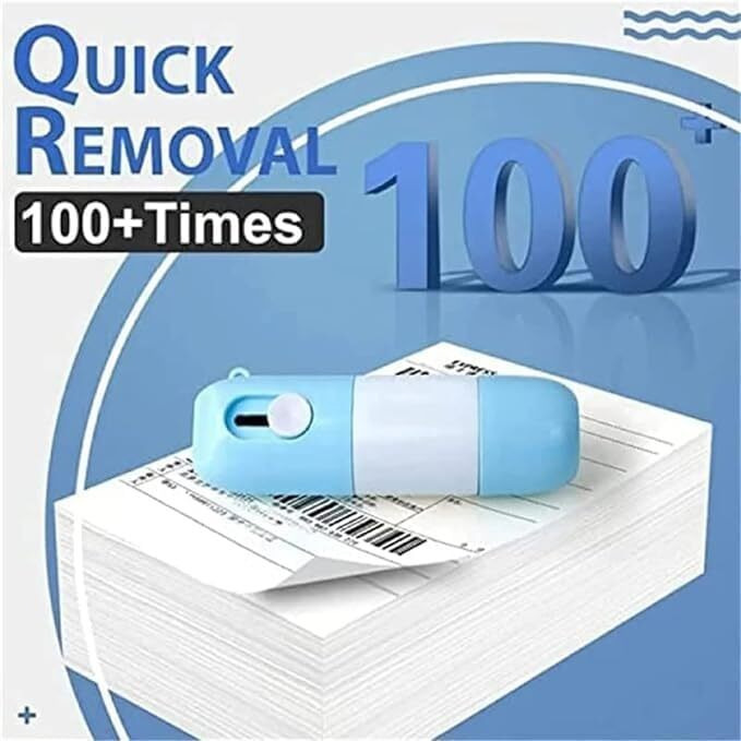 Gerix 2 In 1 Thermal Paper Correction Fluid With Unboxing Knife Parcel Opener Whiteout Liquid Instant Privacy Protection Portable Correction Fluid With Cutter For Package Labels,Bills