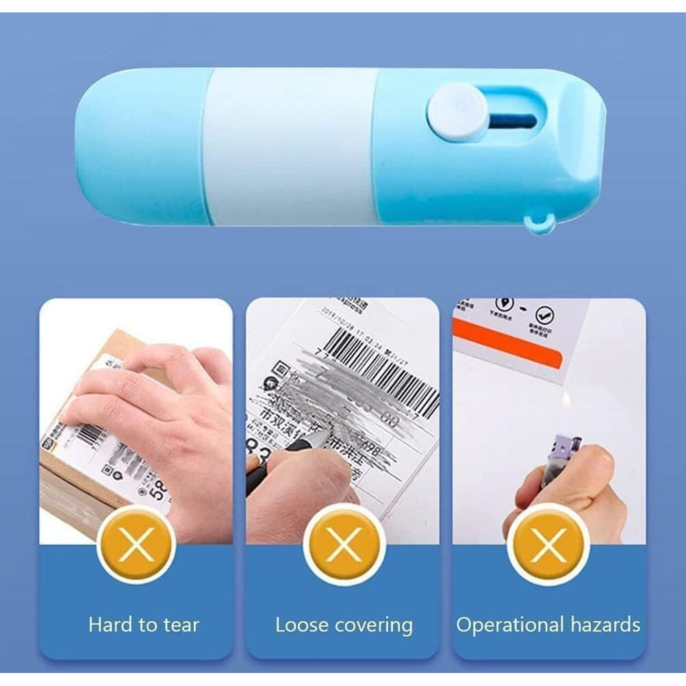 Sunbeet 2 In 1 Thermal Paper Correction Fluid With Unboxing Knife Thermal Paper Data Protection Fluid Information Anti-Leakage Protection Correction Fluid For Package Labels Bills