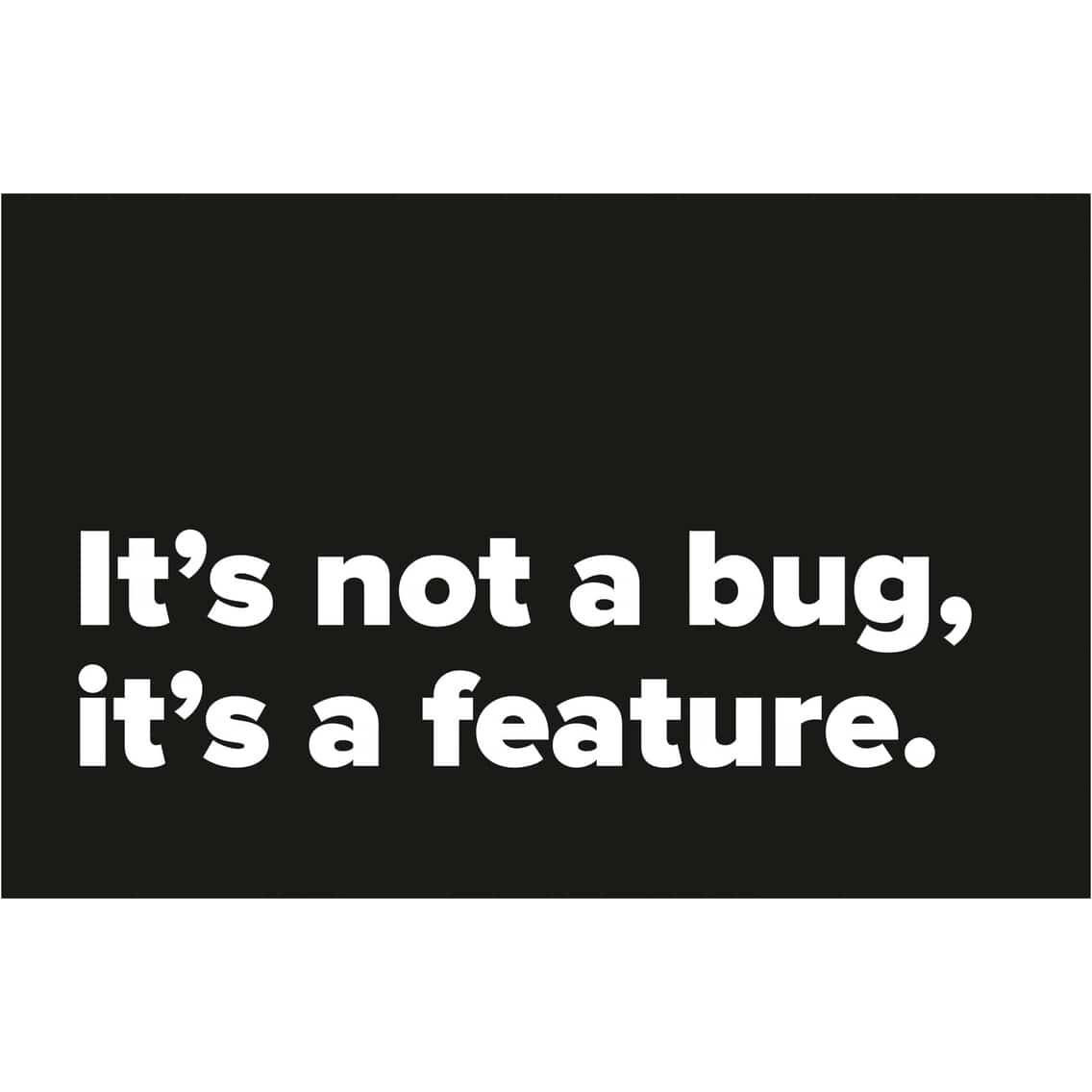 Inephos Its Not A Bug Programmer Quotes Funny Poster (12 X 18 Inch)