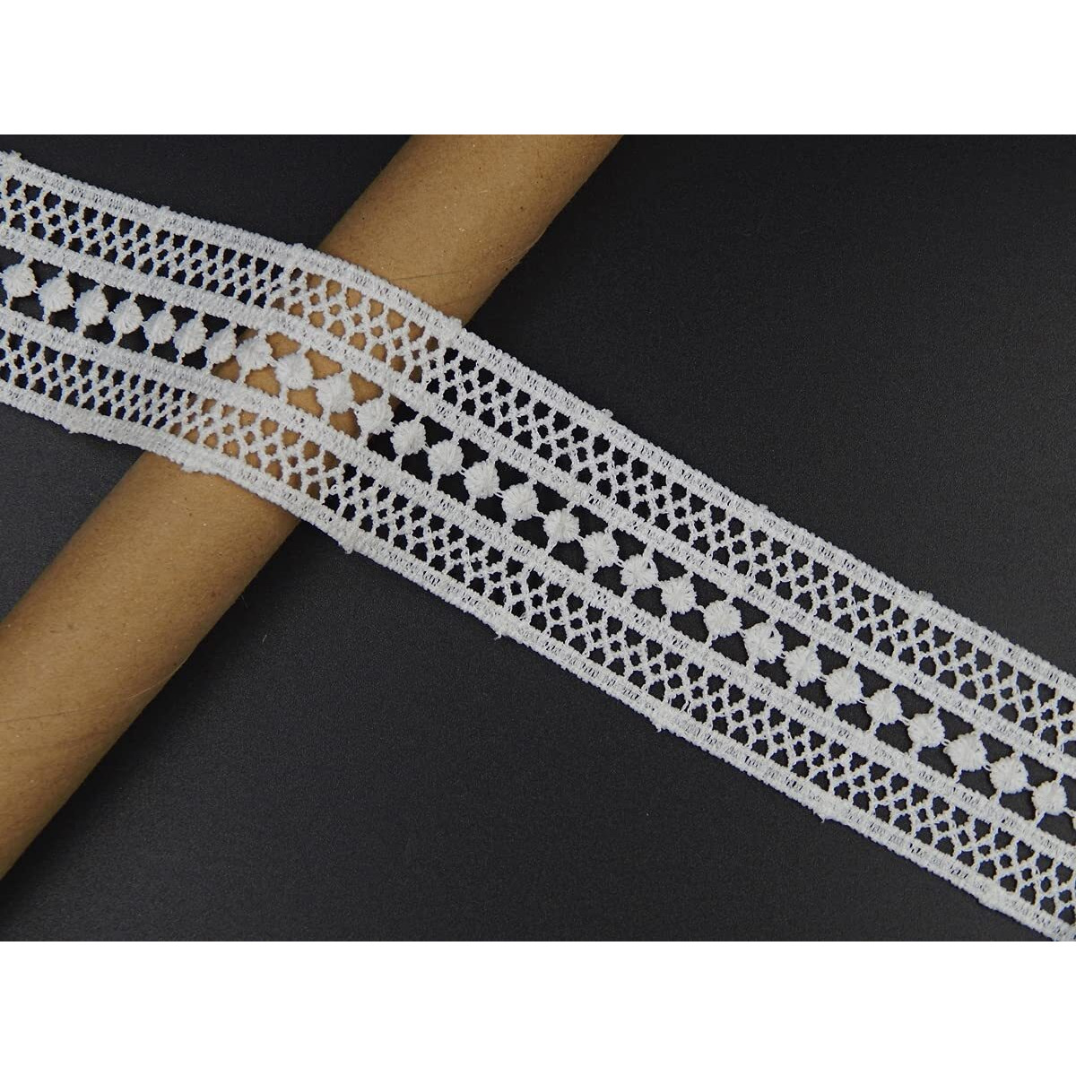 White Beeding Lace And Border Material For Suits,Saree & Dupatta (3.5 Cm) Qty 10 Meter,Used As Trims,Borders,Embroidery Lace,Applique,Fabric Lace,Sewing Supplies,Cotton Lace Work,Lace Applique,Diy