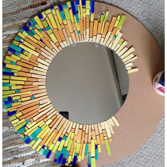 Adikala Mdf Plain Circle Shaped Blank Cutouts For Painting, Writing, Resin, Decoupage, Pyrography, Diy Art & Crafts, Creative Diy Gift 8. Inch-Set Of 2