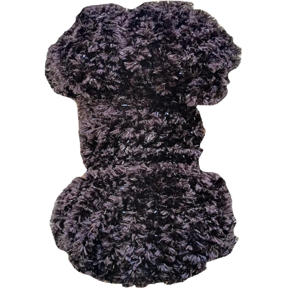 The Brown Box-Feather Wool-Black,Crochet Hook Yarn, Needle Knitting Yarn,Feather Wool For Rangoli,Feather Wool Thread For Mat.