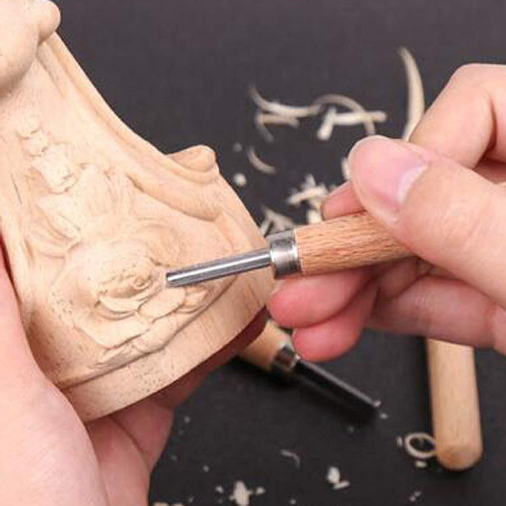 Gnanex Wood Carving Tool Set Of 12Pcs Chisels Knives & Accessories
