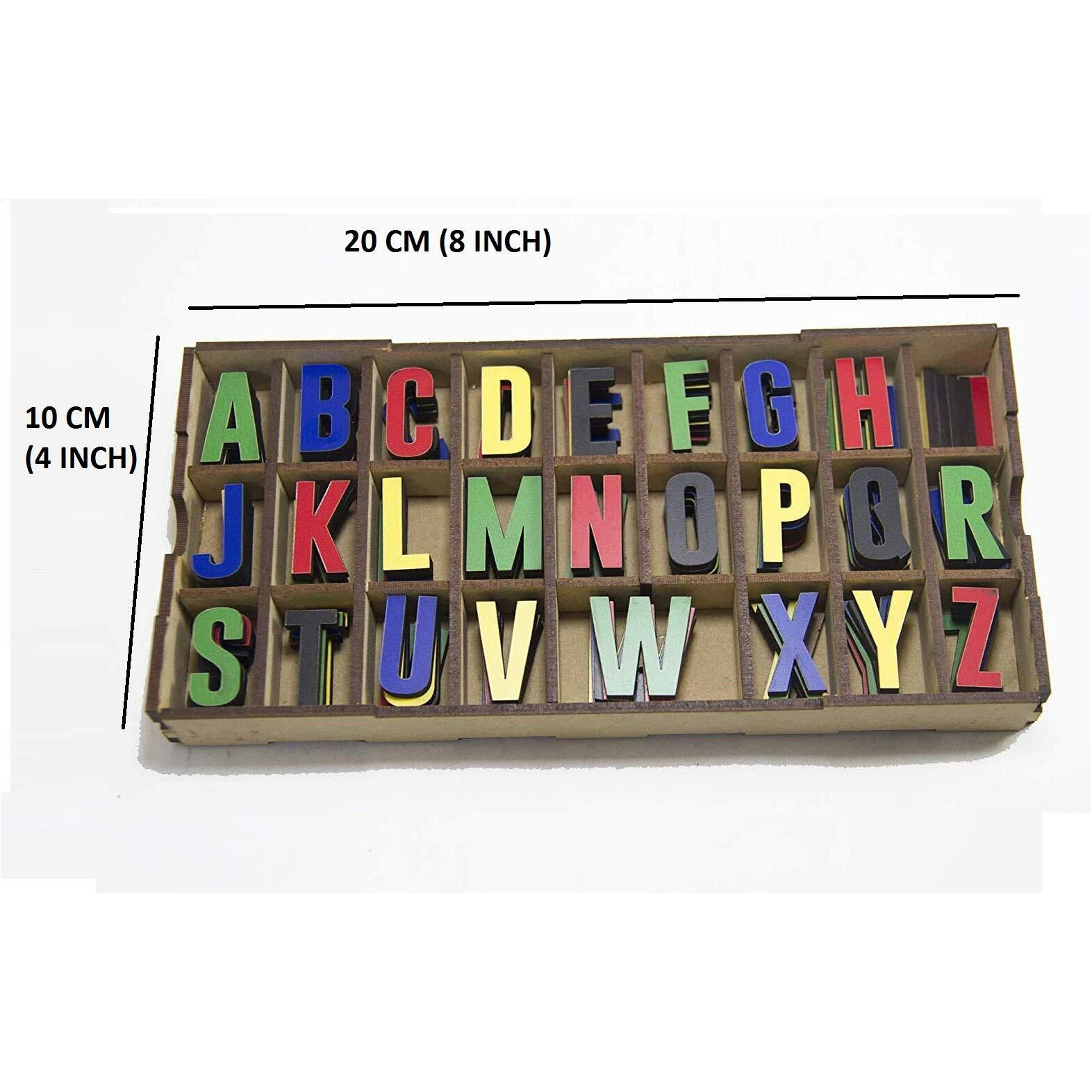 Xsource Wooden Alphabet Letters For Kids (130 Pieces, Multicolor, Ages 3+)