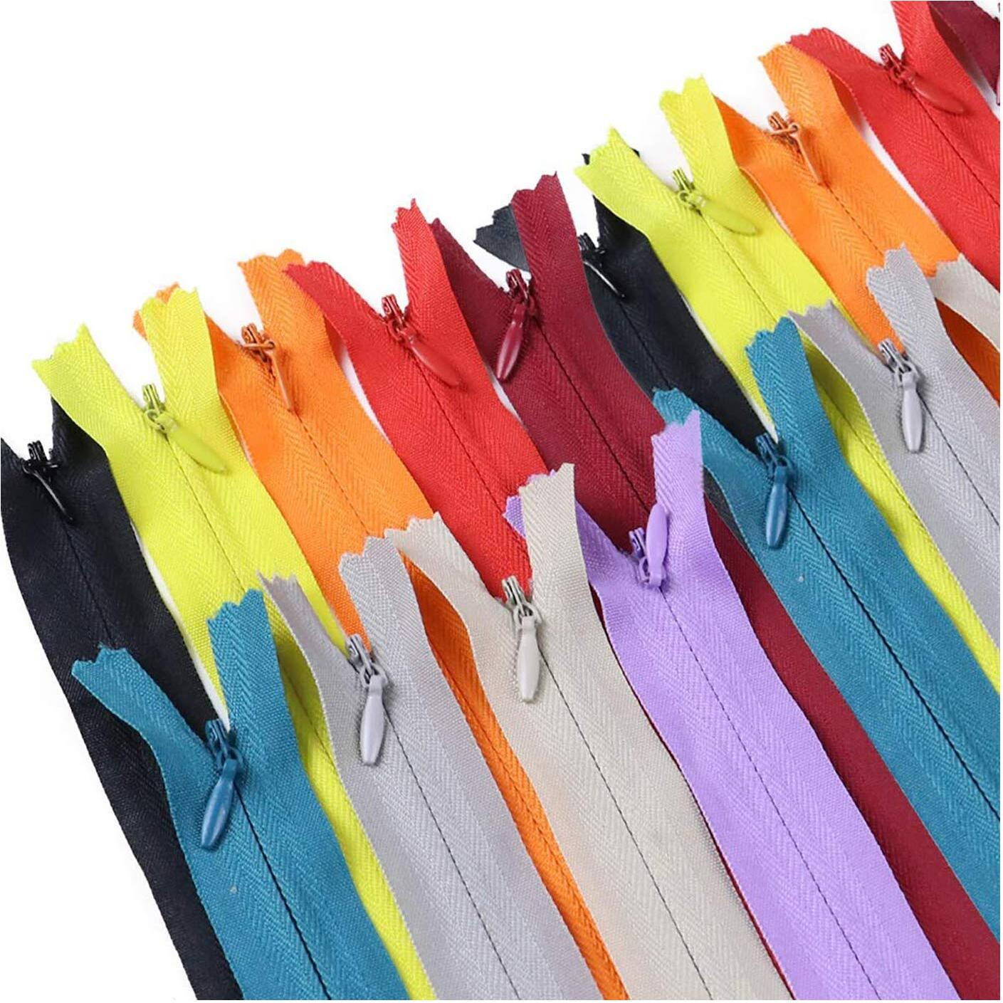 Aakriti Concealed Woven Zippers For Garments, Bags, Palazzo, Dresses, Frocks, Gowns | Nylon Invisible Net Zippers | 41 Cm (30, 16 Inch)