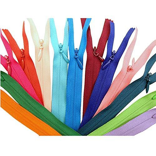Aakriti Concealed Woven Zippers For Garments, Bags, Palazzo, Dresses, Frocks, Gowns | Nylon Invisible Net Zippers | 41 Cm (30, 16 Inch)