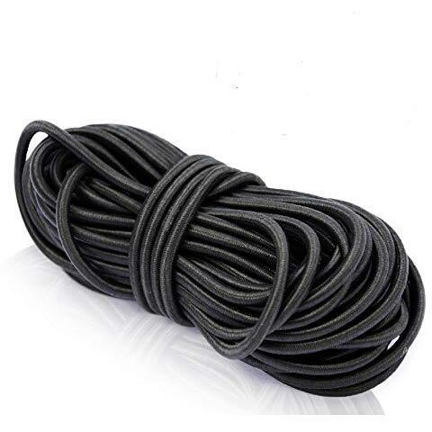 Aakriti 2Mm Elastic Cord For Ric Face Mask Elastic For Ear/Head Loop Rope Stretch String For High Fashion Boutique Craft Project Bracelet String Trim For Crafting Hanging Mask Making (Black, 40 Meter)