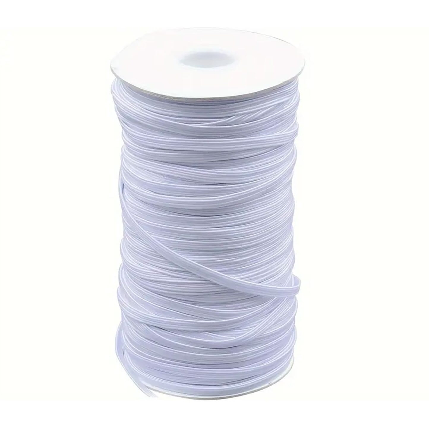 Venus Aqua 6Mm Elastic Band For Mask Making & Sewing  Durable Stretchy Polyester/Latex Cord (1/4 Inch) For Diy Craft Projects  White (C-4-25Mtr)
