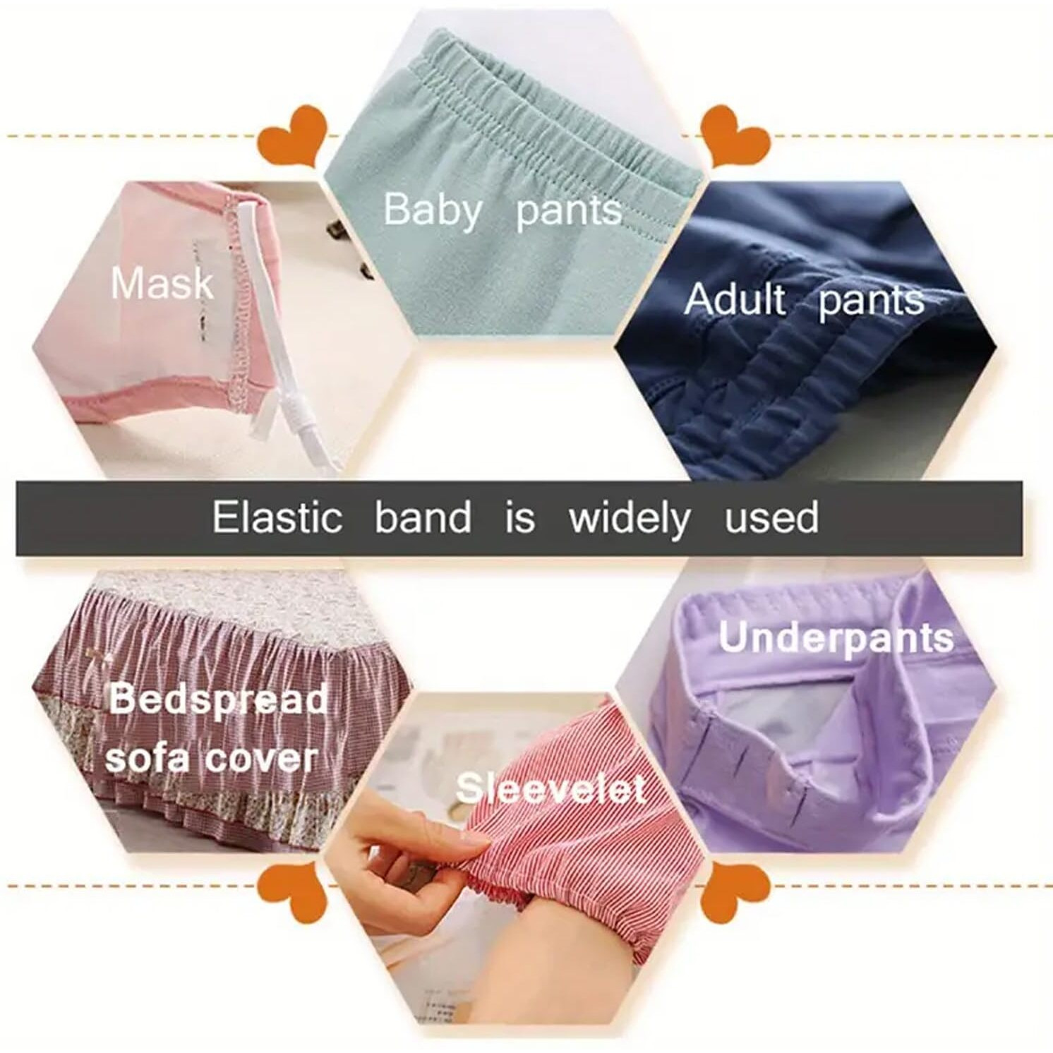 Venus Aqua 6Mm Elastic Band For Mask Making & Sewing  Durable Stretchy Polyester/Latex Cord (1/4 Inch) For Diy Craft Projects  White (C-4-25Mtr)