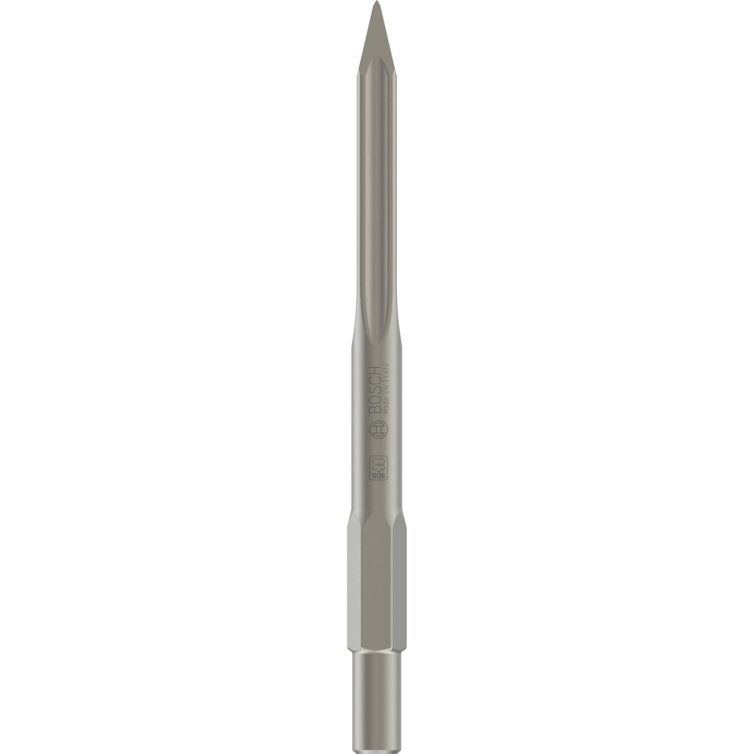 Bosch 2608690111 Self- Sharpening Pointed Chisel With 30 Mm Hex Shank Suitable For 16 Kg Hammer