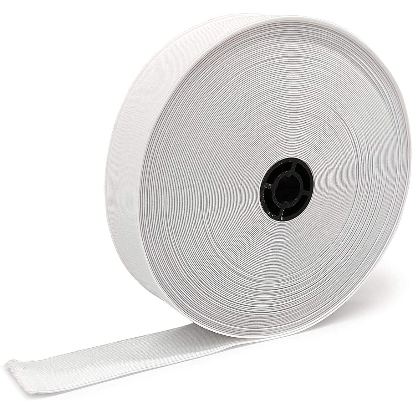 Aakriti Braided Elastic Band White Elastic (25 Meters, 1.5 Inch) Cord Heavy Stretch High Elasticity Woven Elastic Band, Ideal For Tailoring/Sewing, Fashion Designing, Boutique, Stitching