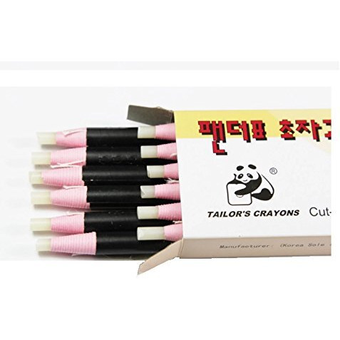 Jainsons Panda Hwail Cut-Free Invisible Wax Pencil For Writing Marking On Fabric, Cloth, Shoes-12 Pcs