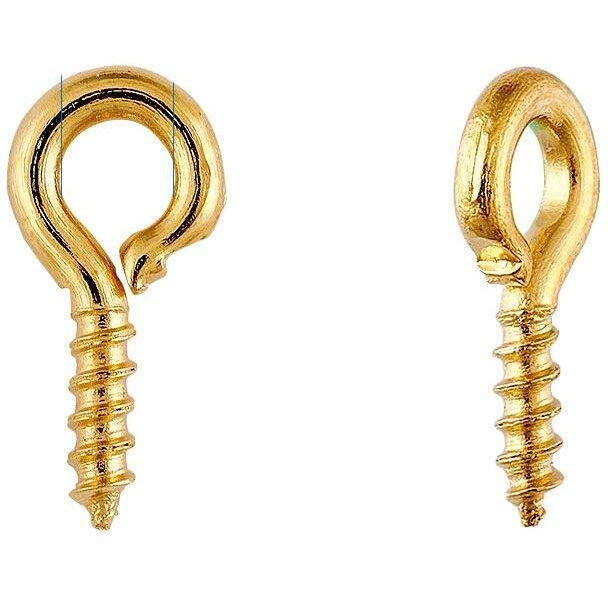 Diy Crafts Design No  14, Pack Of 50 Pcs, Mini Tone Screw Eyes Pin Findings Jewelry Making Find(Design No  14, Pack Of 50 Pcs)