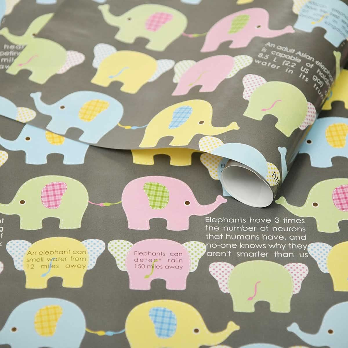 Evince Set Of 5 Kids Birthday Gift Wrapping Paper For Diwali Christmas Jungle Theme Party Decor Return Gifts Ideas | 70 X 50 Cms Large Paper With Fun Facts |