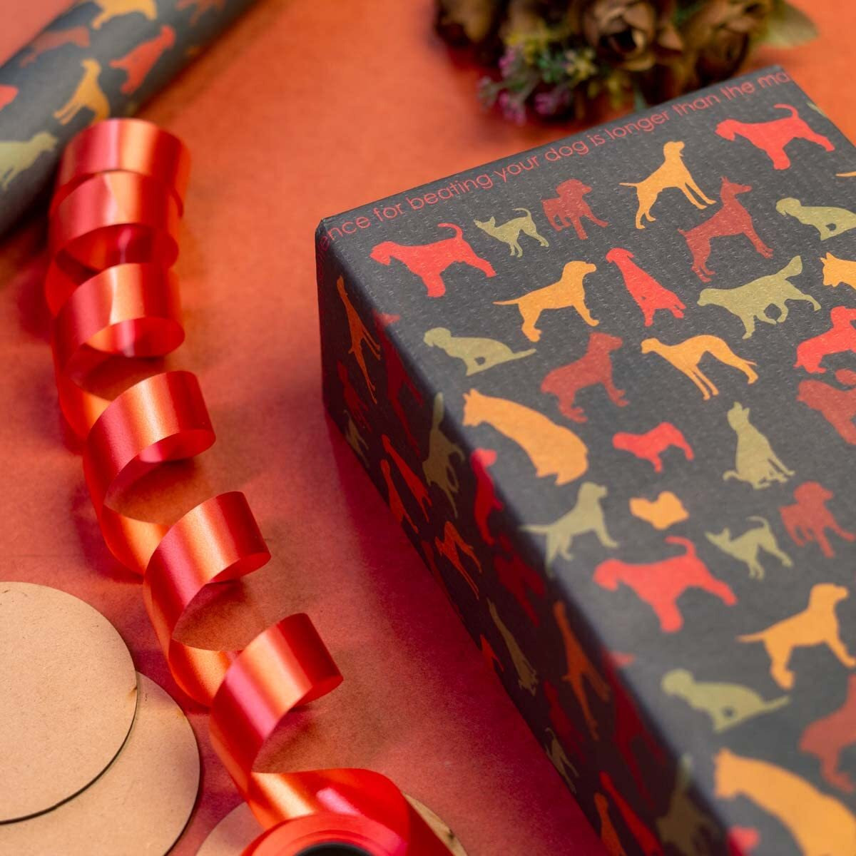 Evince Kids Birthday Gift Wrapping Paper | Cute Pet Dog Breed Neutral Pattern For All Occasions | Set Of 25 Thick Matte Sheets Value Pack For Boys & Girls Theme Gifts | Christmas Diwali Gifting Ideas