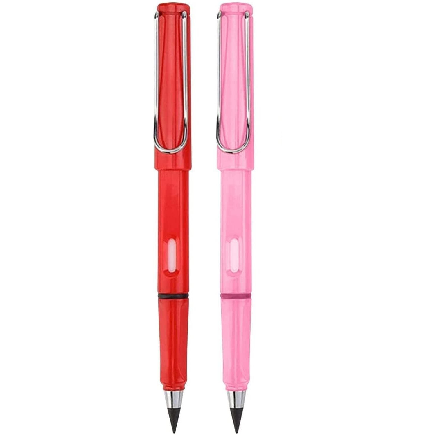 Worison 2Pcs Multicolor Inkless Pencils Eternal, Everlasting Pencil With Eraser