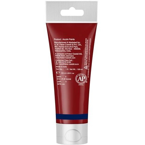 Faber-Castell Creative Studio Acrylic Tube120Ml-Middle Cadmium Red 217
