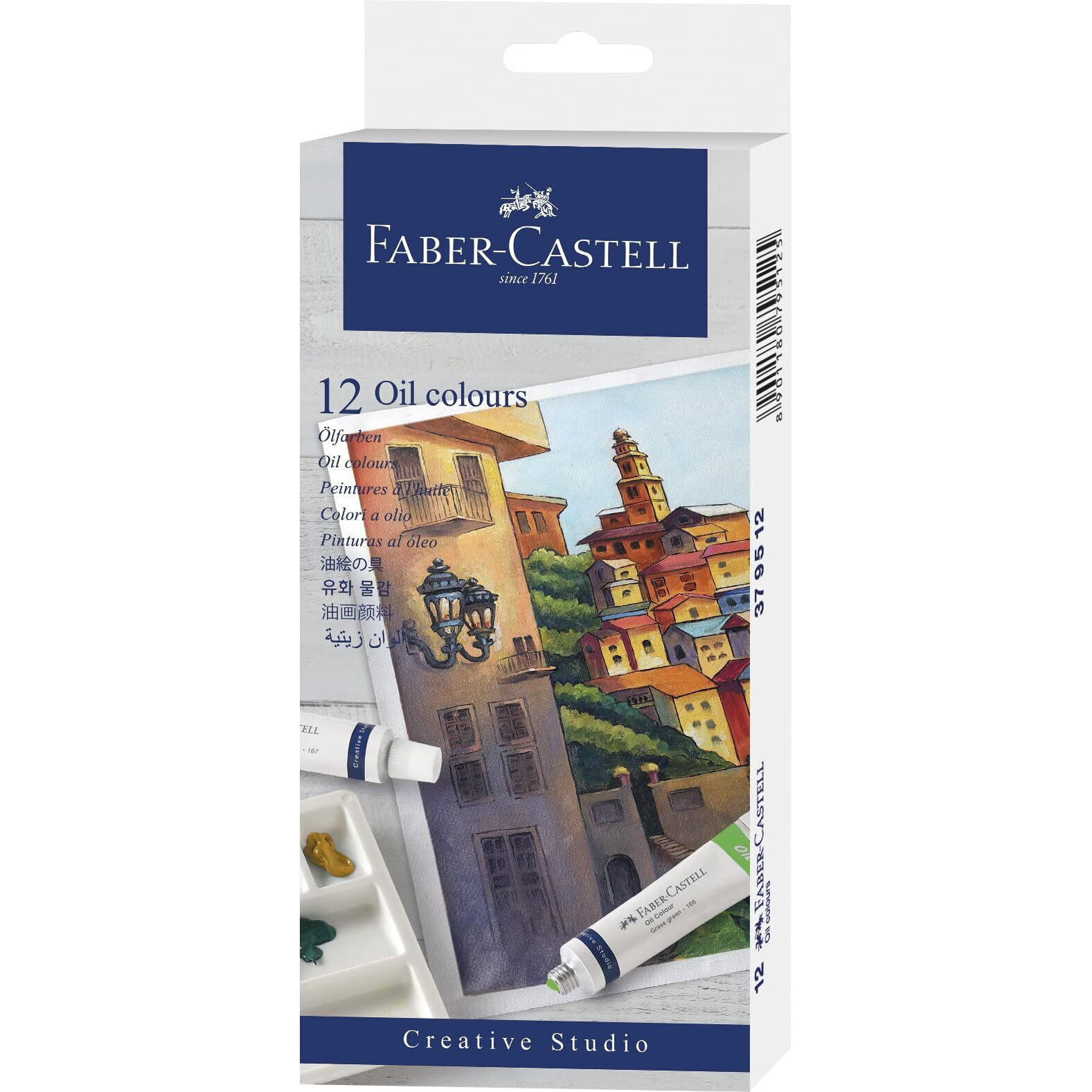Faber-Castell Creative Studio Oil Colours 9Ml Set Of 12, Multicolor