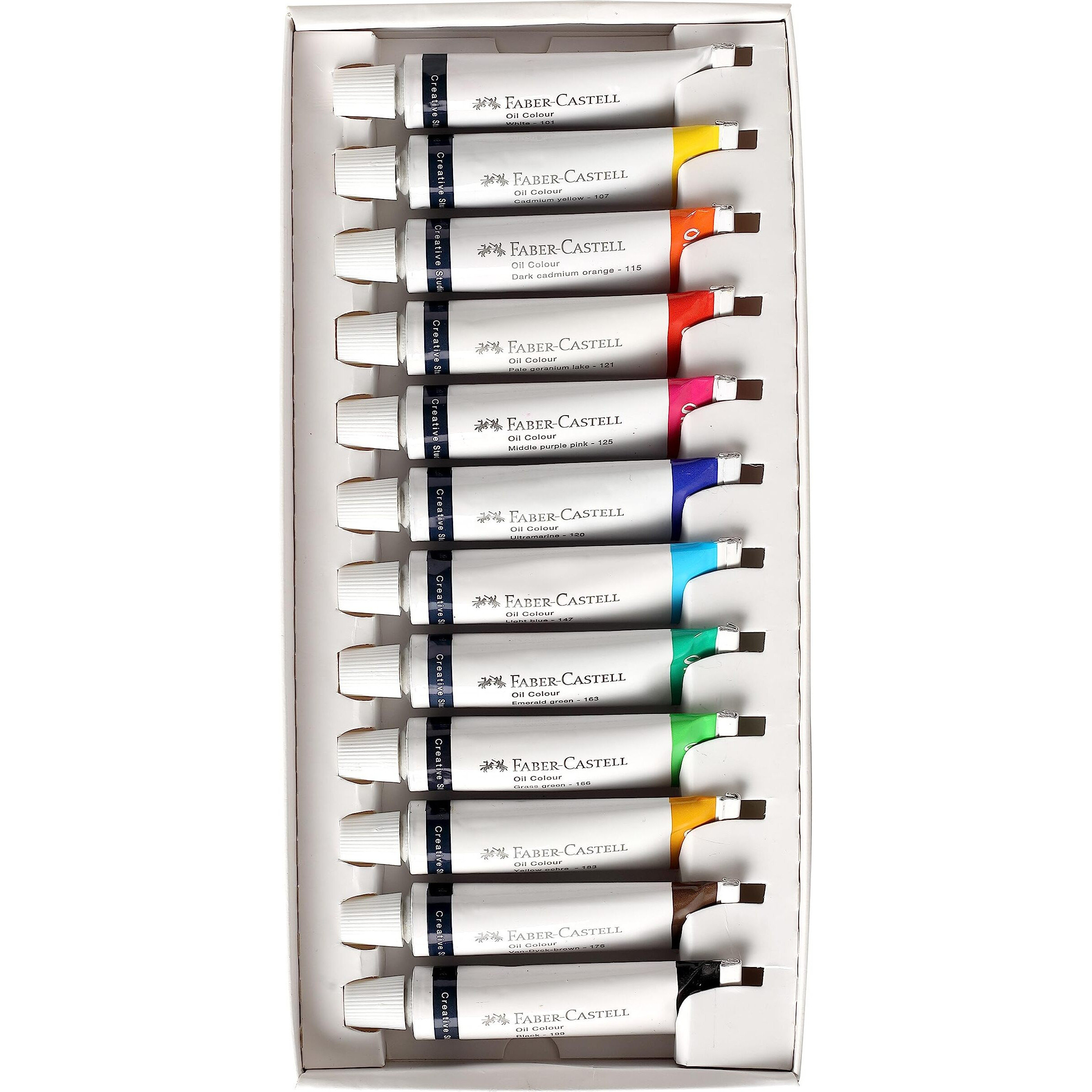 Faber-Castell Creative Studio Oil Colours 9Ml Set Of 12, Multicolor