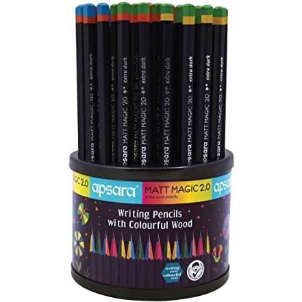 Apsara Hexagonal Body For Strong Grip The Pencils In This Dispenser Feature A Hexagonal Body Design, Providing A Robust And Comfortable Grip For Writing And Drawing.